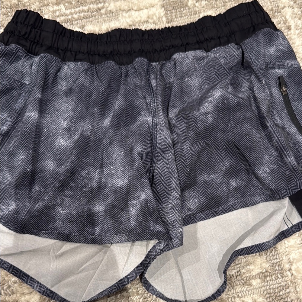 Women's Black and Gray Athletic Shorts